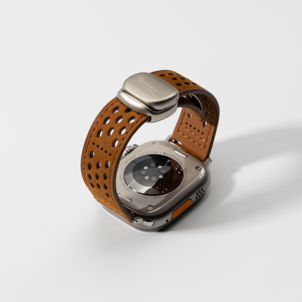 Breathable Leather Band for Apple Watch