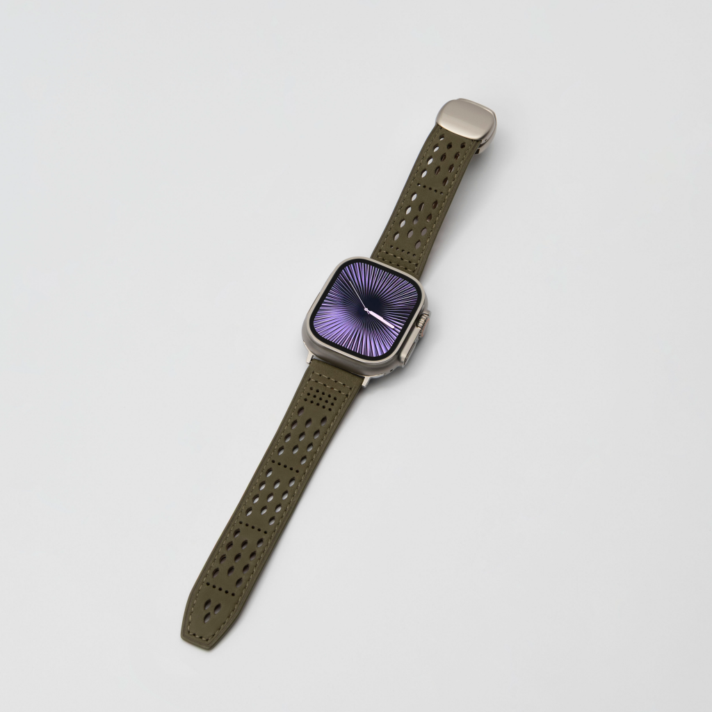 Breathable Leather Band for Apple Watch