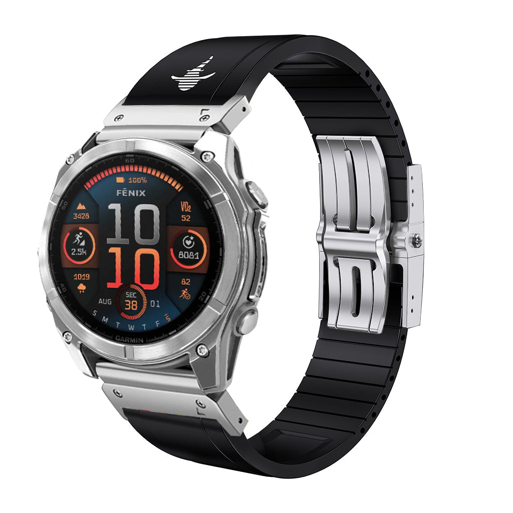 The Shark — Fine Watchmaking Grade FKM Garmin Watch Band