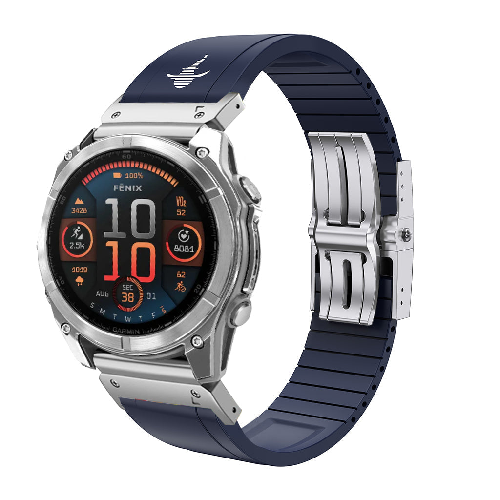 The Shark — Fine Watchmaking Grade FKM Garmin Watch Band