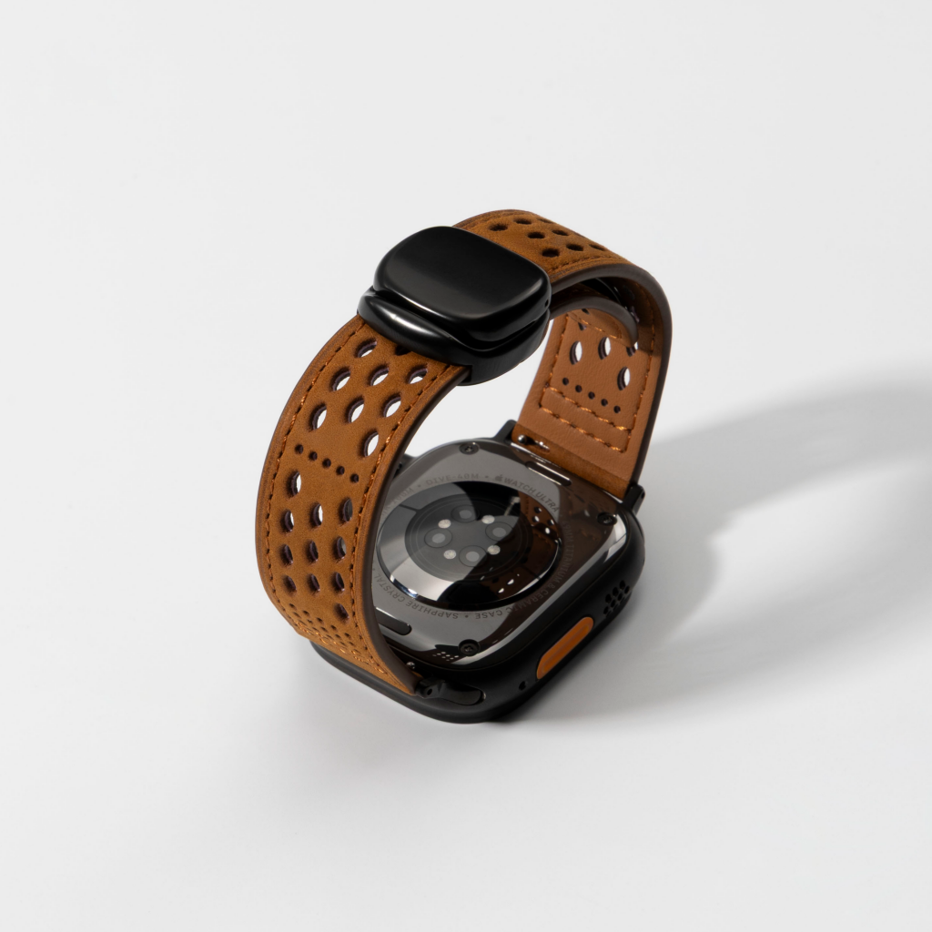Breathable Leather Band for Apple Watch