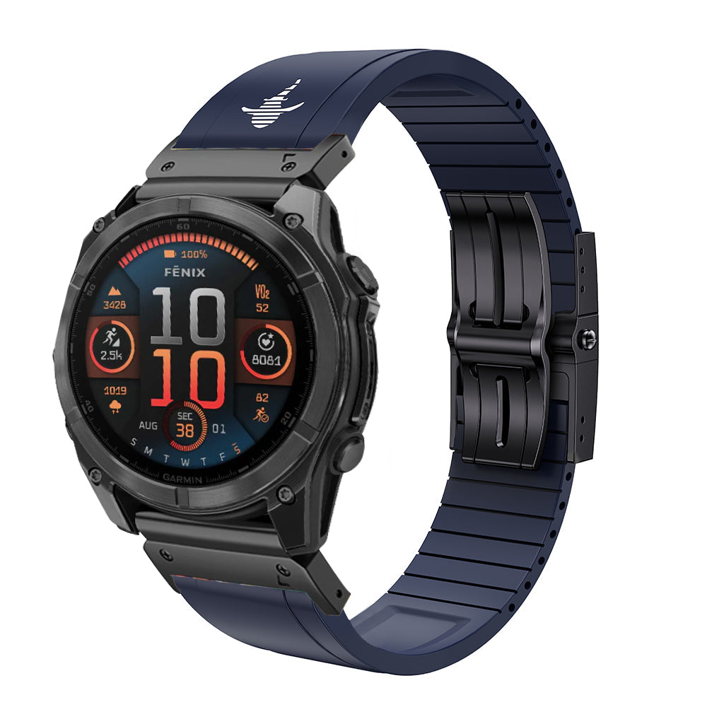 The Shark — Fine Watchmaking Grade FKM Garmin Watch Band