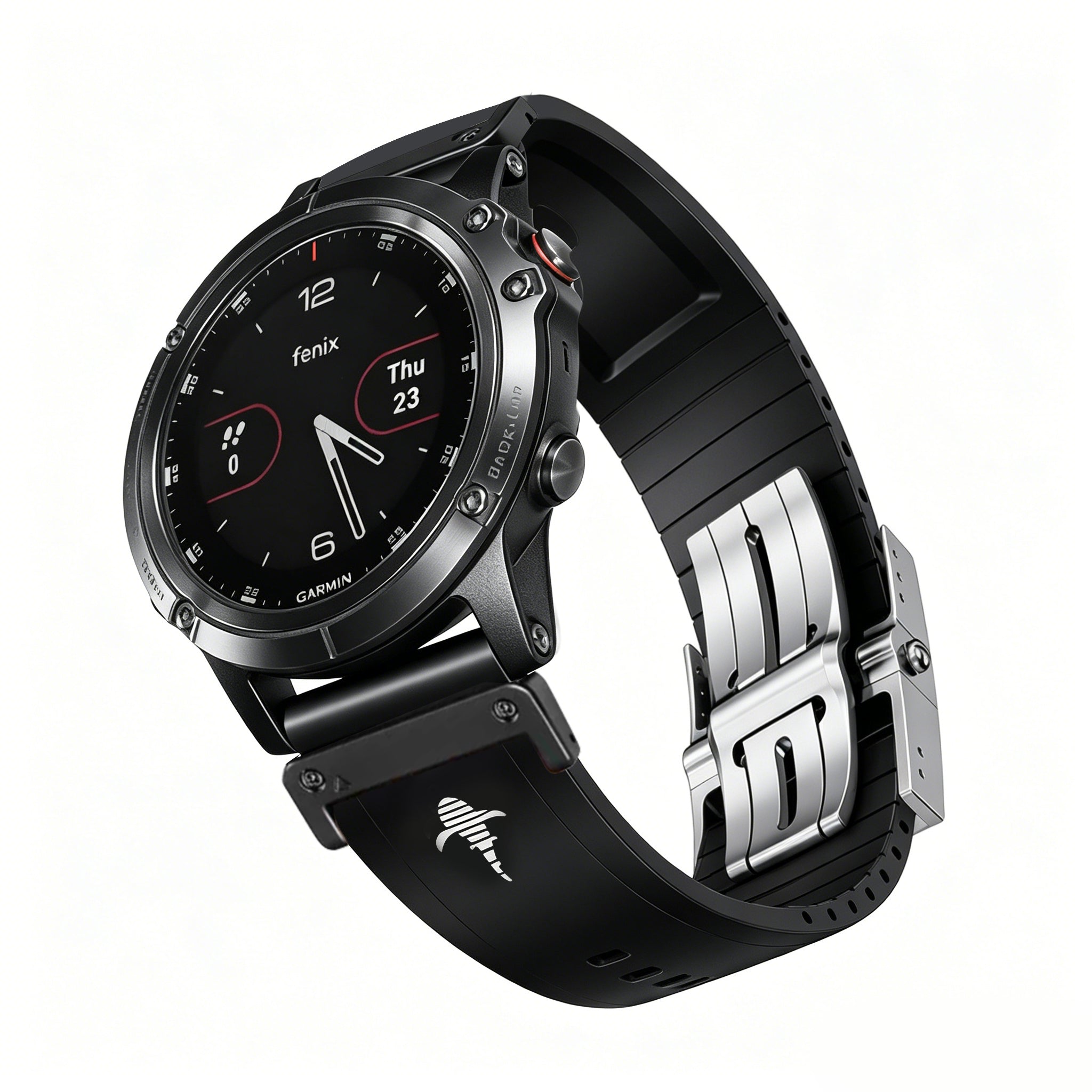 The Shark — Fine Watchmaking Grade FKM Garmin Watch Band